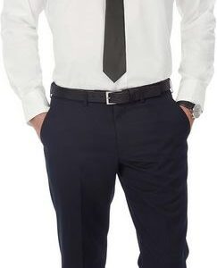 B&C Herren-Langarmhemd mit Stretch Black Tie